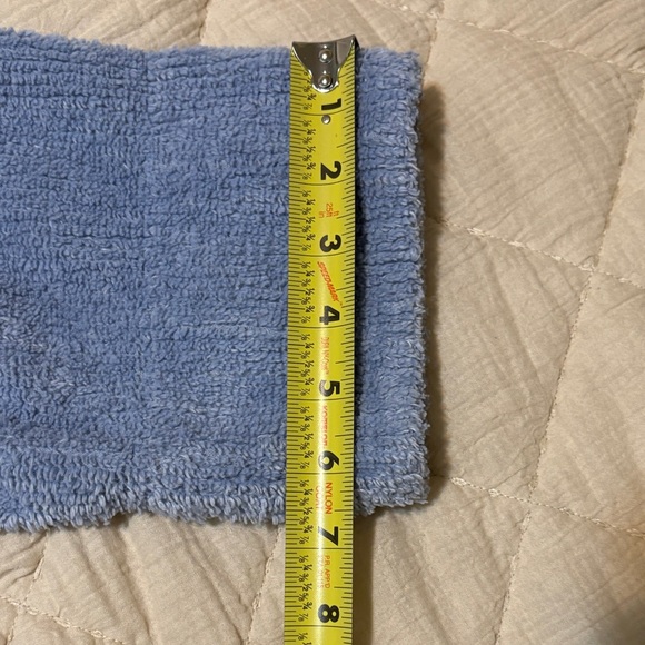 Vintage Stan Herman Blue Textured Long Sleeve 100% Cotton Robe Size Large - Picture 12 of 12